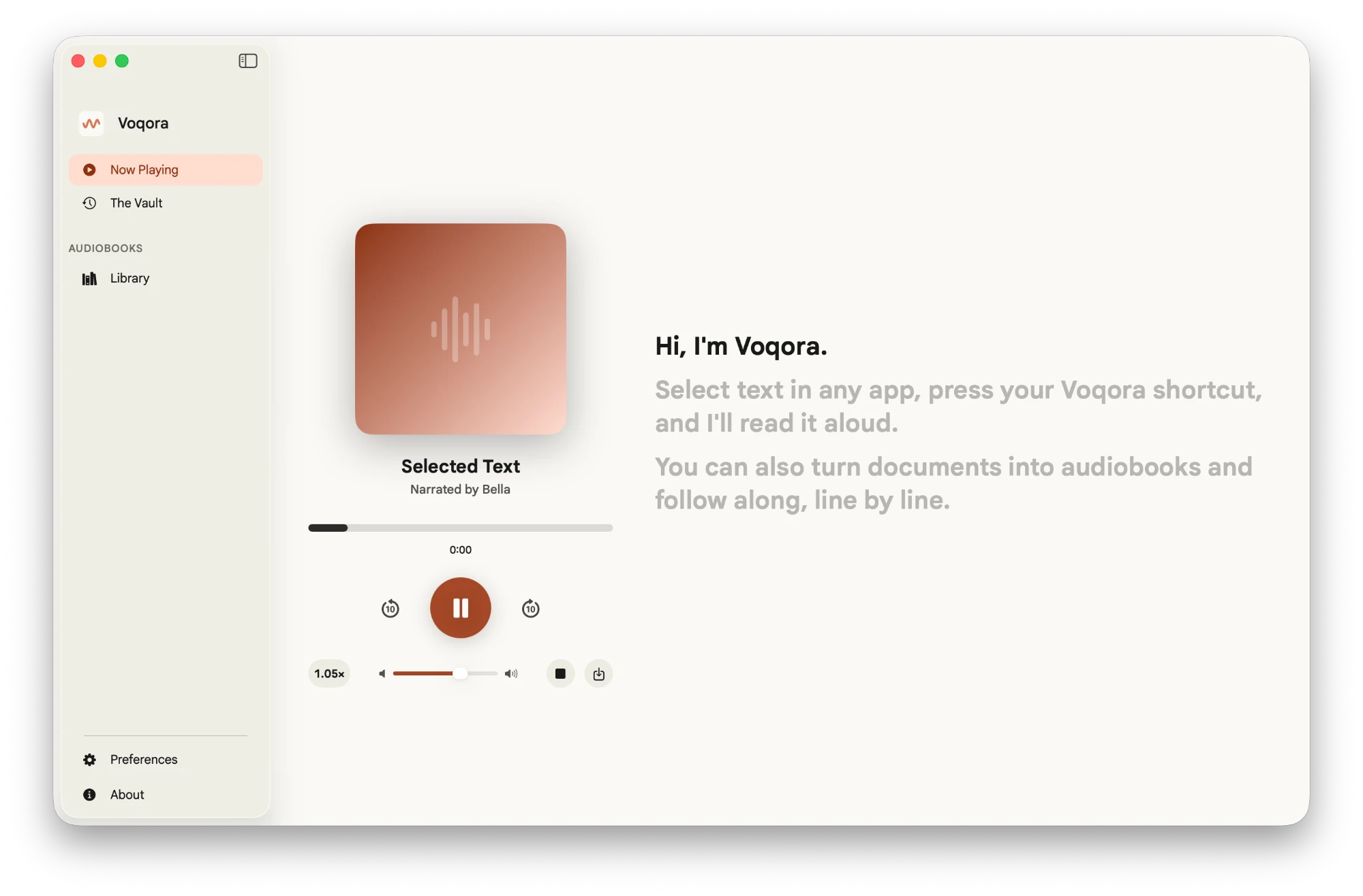 Voqora in light mode